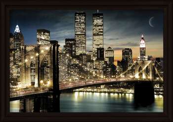 Ingelijste poster Manhattan - Lights