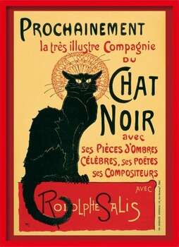Ingelijste poster Le Chat Noir - Steinlein + 39R