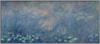 Ingelijste poster Waterlilies - Two Weeping Willows