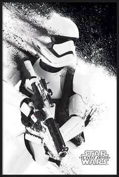 Ingelijste poster Star Wars Episode VII: The Force Awakens - Stormtrooper Paint