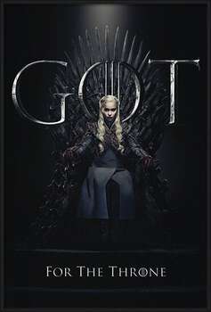 Ingelijste poster Game Of Thrones - Daenerys For The Throne